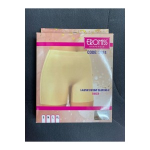 Lazer Kesim Silikonlu Boxer Korse-Ten 5024