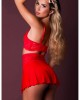 dantel detaylı şort etekli fantazi babydoll 8636